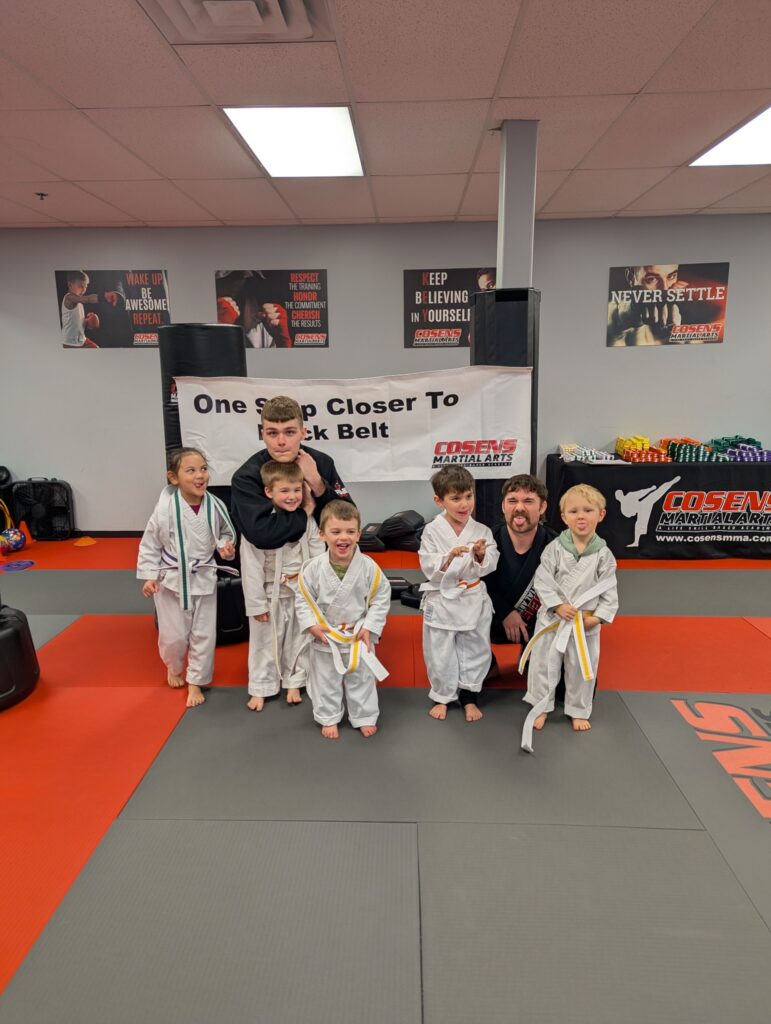 Fenton kids learning emotional resilience in karate class