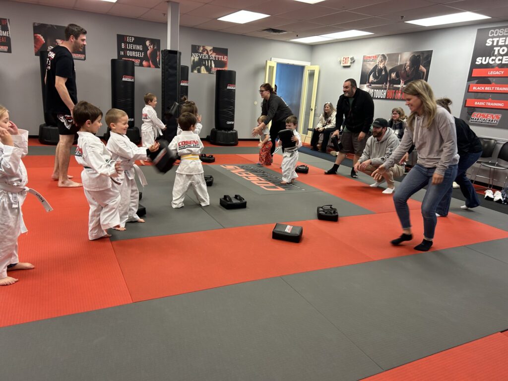 Fenton martial arts students building teamwork skills